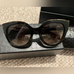 AUTH Philipp Plein Black/Brown Tortoise Sunglasses